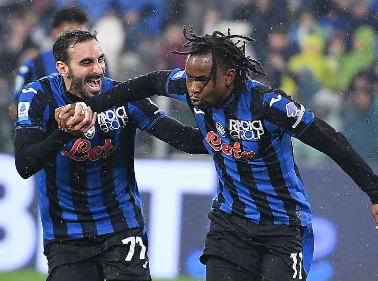 Lookman esulta con Zappacosta