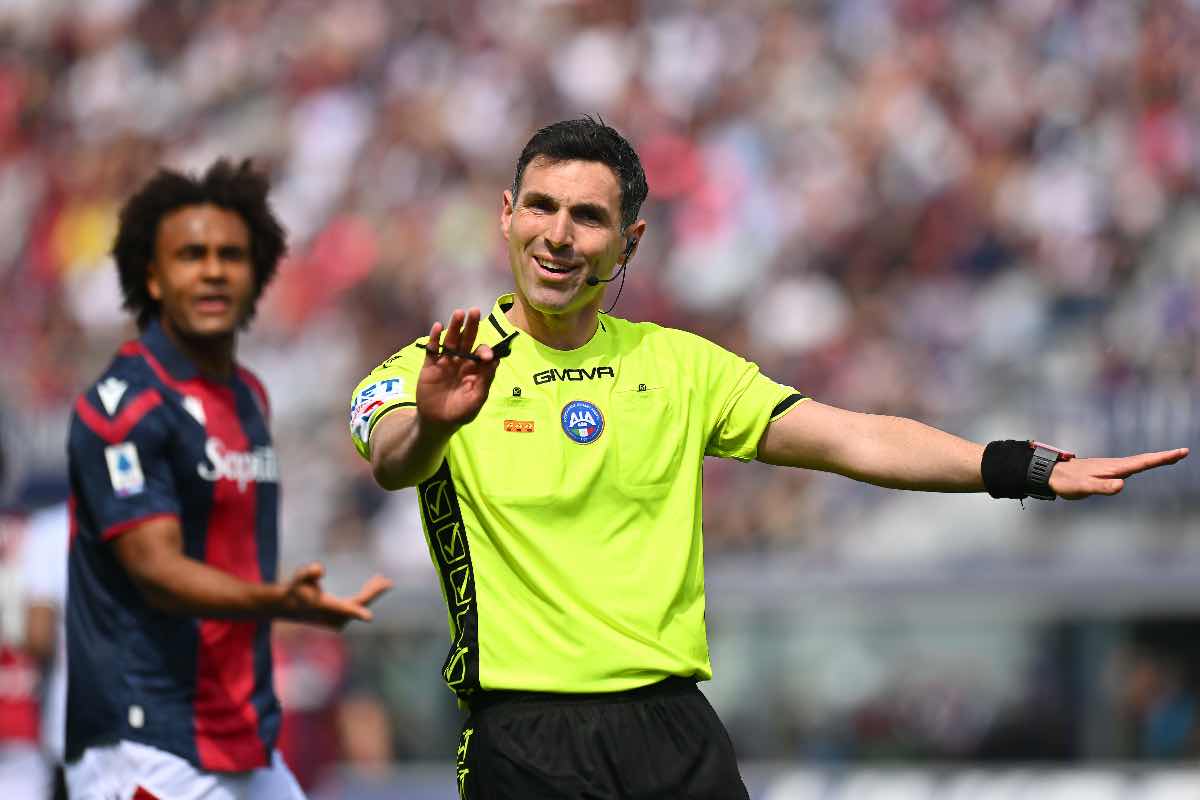 Juan Luca Sacchi in un Bologna/Udinese