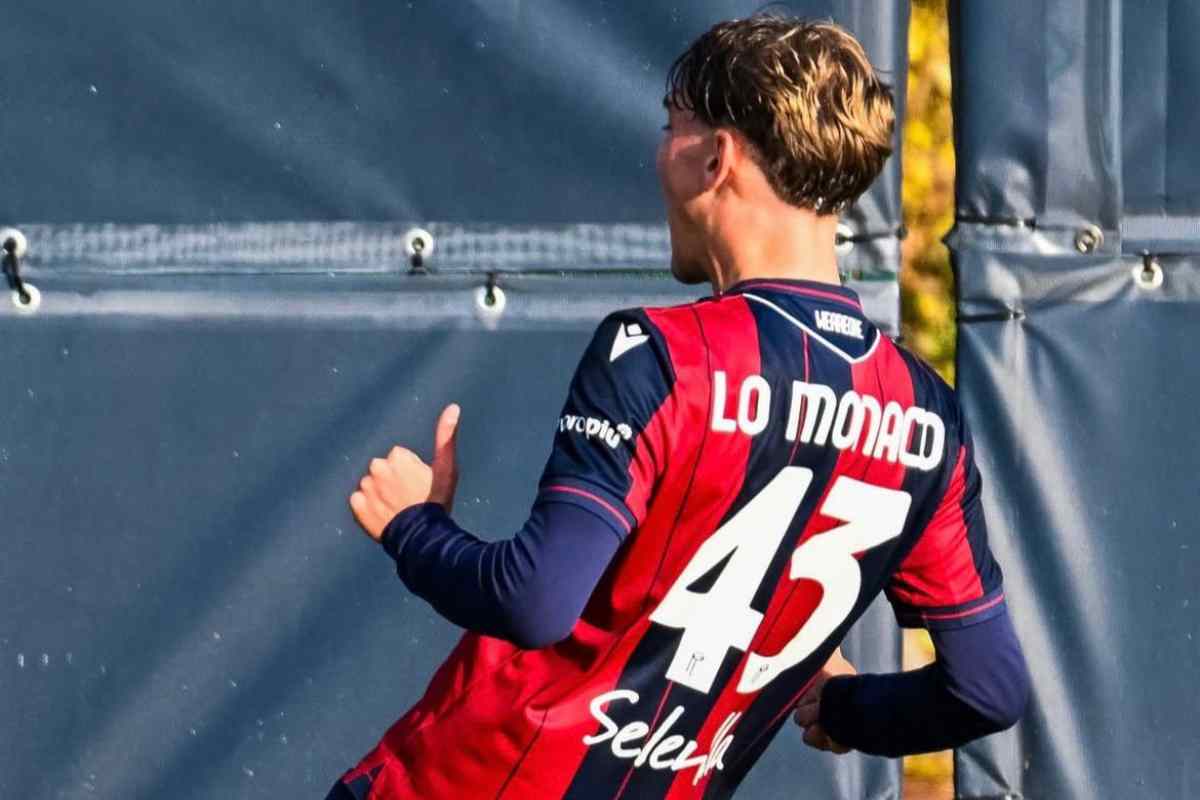 Lo Monaco mentre esulta