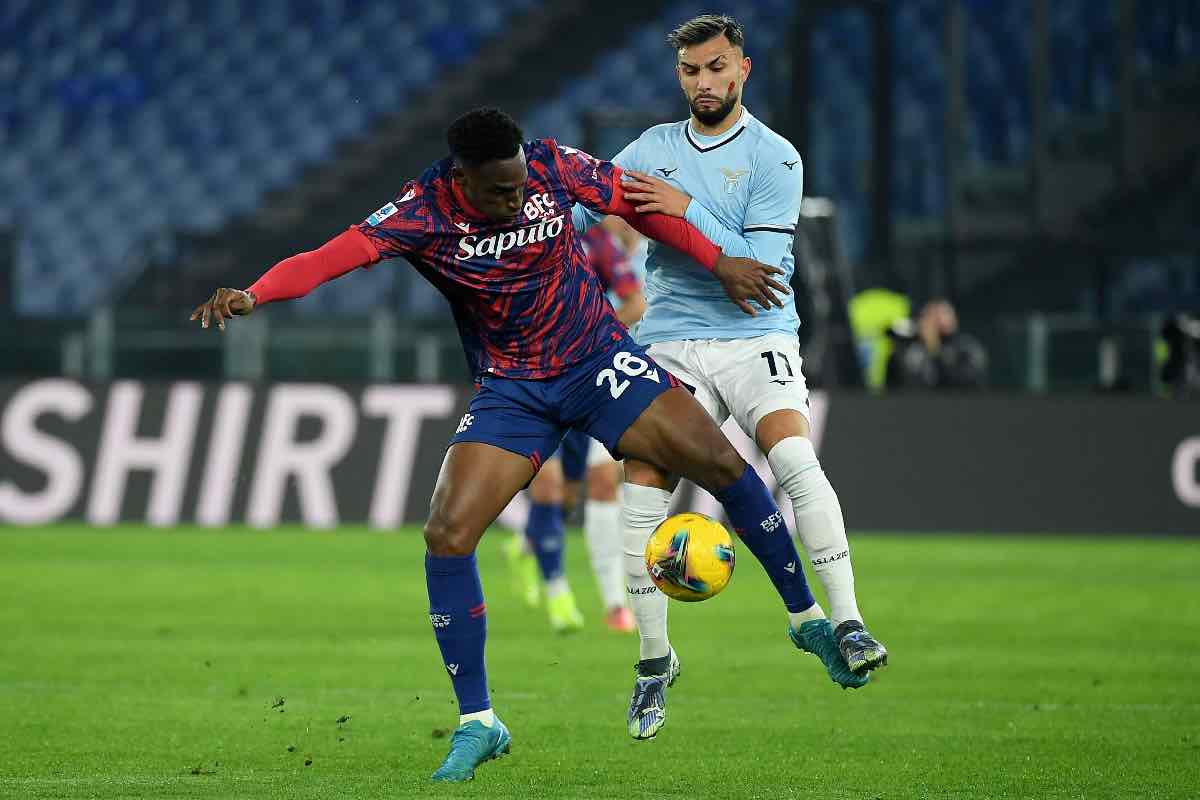 Lucumí e Castellanos durante Lazio-Bologna di un anno fa