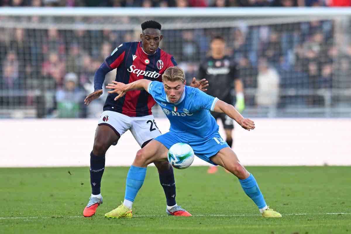 Lucumí e Hojlund in Bologna-Napoli