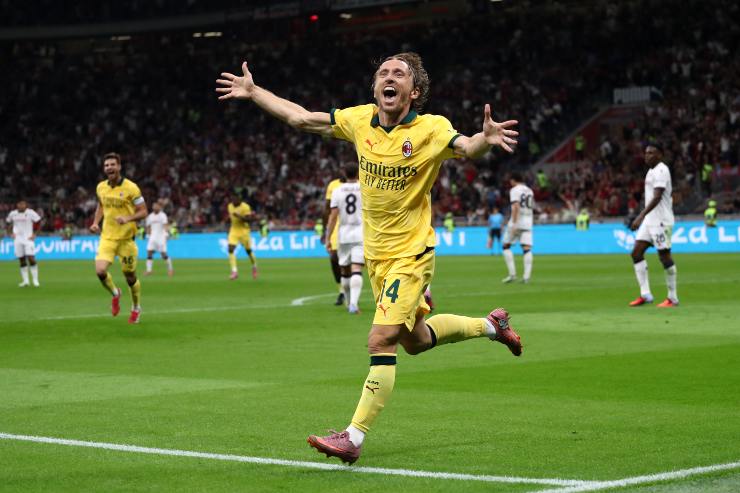 Modric esulta dopo il gol