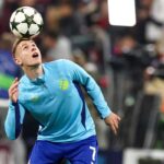 Stojković durante il riscaldamento