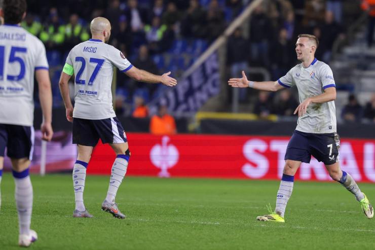 Luka Stojković dopo il gol