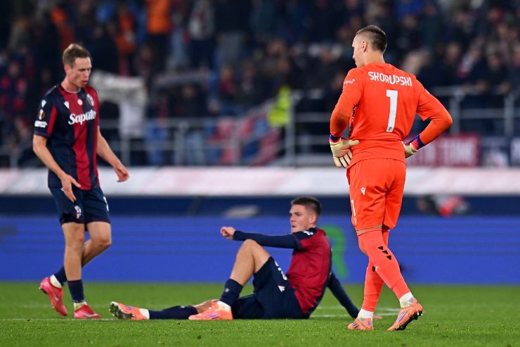 Skorupski a fine partita