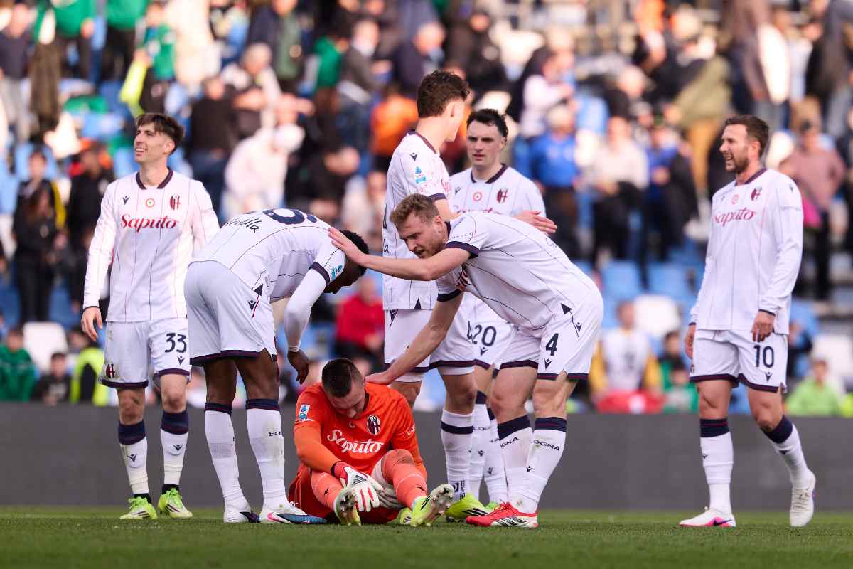 Infortunio Skorupski contro il Sassuolo