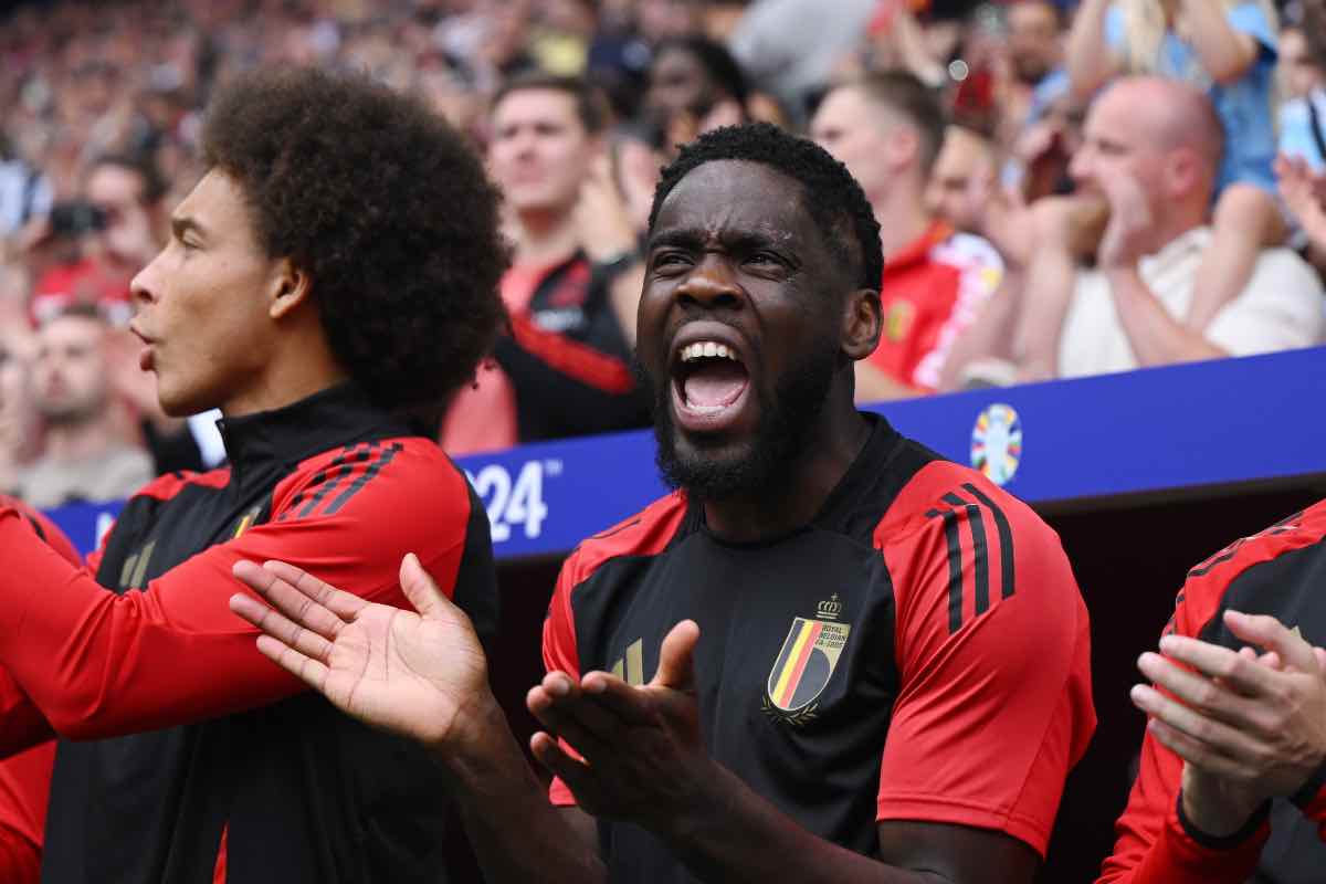 Orel Mangala durante Francia-Belgio a Euro2024
