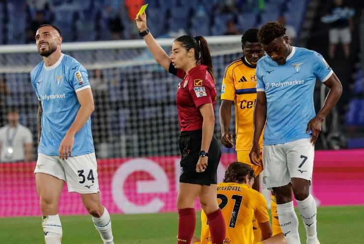 Maria Sole Ferrieri Caputi durante Lazio-Pisa