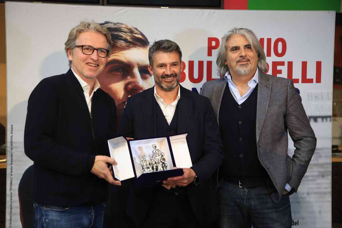 Marocchi, Spugna e De Marchi in occasione del premio Bulgarelli