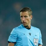 Match offiicial referee Davide Massa (ITA) during the UEFA Europa League 2025/26 League Phase MD2 match between FC Basel 1893 and VfB Stuttgart at St. Jakob-Park on October 02, 2025 in Basel, Switzerland.