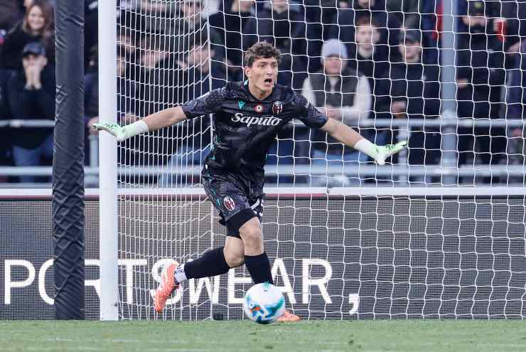 Massimo Pessina in azione in Bologna-Napoli