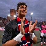 Massimo Pessina sotto la curva dopo Bologna-Napoli