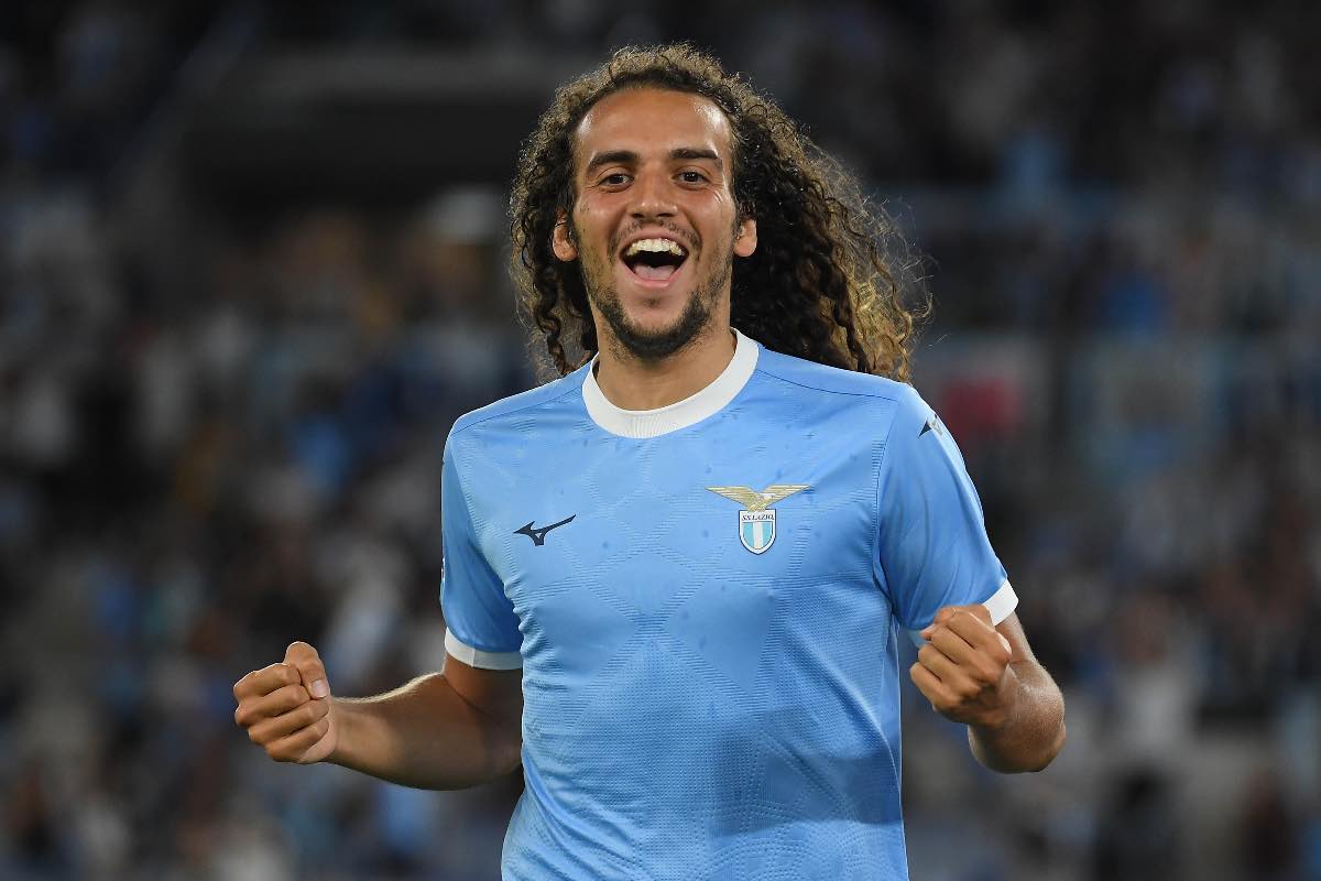 Matteo Guendouzi esulta dopo il gol in Lazio-Hellas Verona
