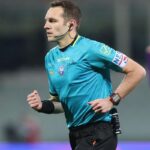 Matteo Marcenaro in azione durante Fiorentina-Udinese