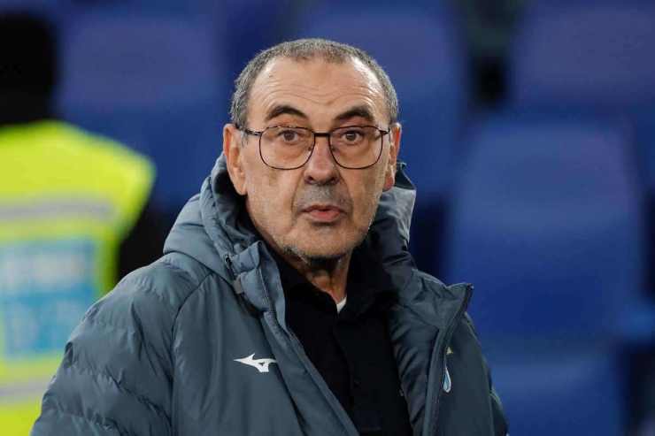 Maurizio Sarri in primo piano