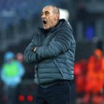 Maurizio Sarri urla arrabbiato
