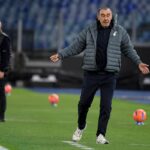 Sarri in primo piano