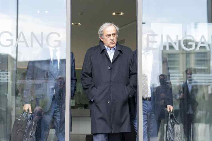 Michel Platini in primo piano