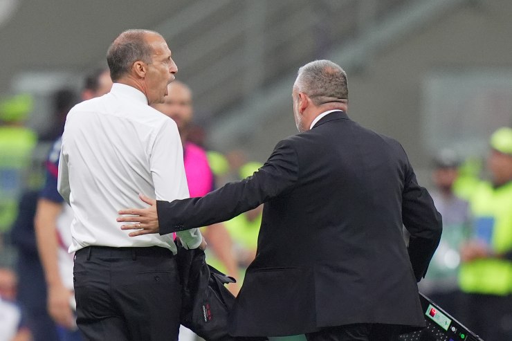 Max Allegri espulso in Milan-Bologna