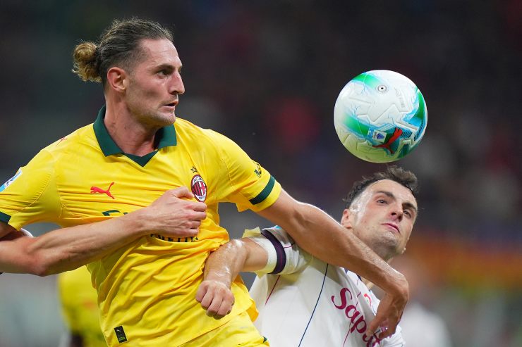 Adrien Rabiot e Nadir Zortea in Milan-Bologna