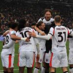 Modric e Leao esultano con la squadra
