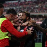 Monza esulta dopo il gol