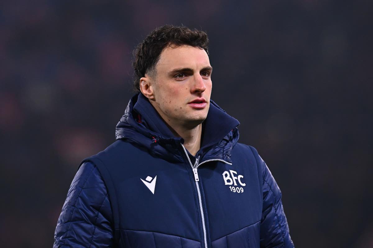 Nadir Zortea durante Bologna-Milan