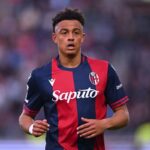 Dan Ndoye con la maglia del Bologna