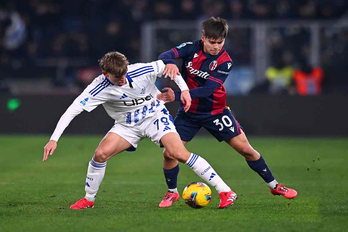 Benjamin Dominguez a contrasto con Nico Paz