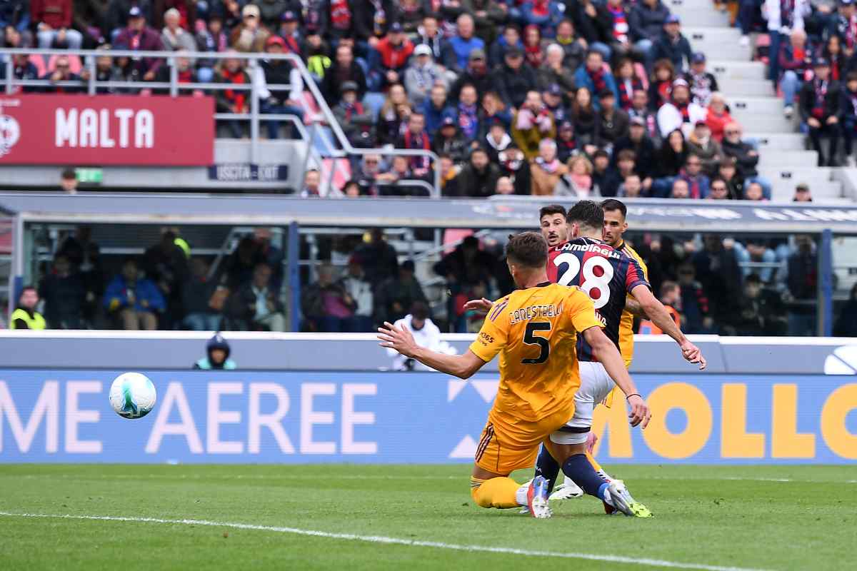 Cambiaghi in azione da gol