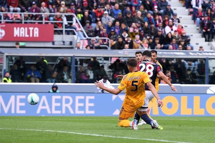 Cambiaghi in gol contro il Pisa