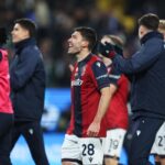 Nicolò Cambiaghi festeggia il passaggio del turno in Supercoppa dopo Bologna-Inter