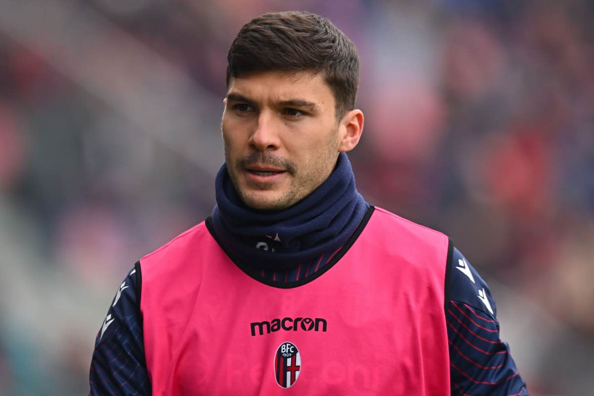 Nicolò Cambiaghi durante Bologna-Parma di Serie A