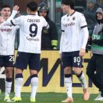 Cambiaghi e Castro esultano dopo un gol