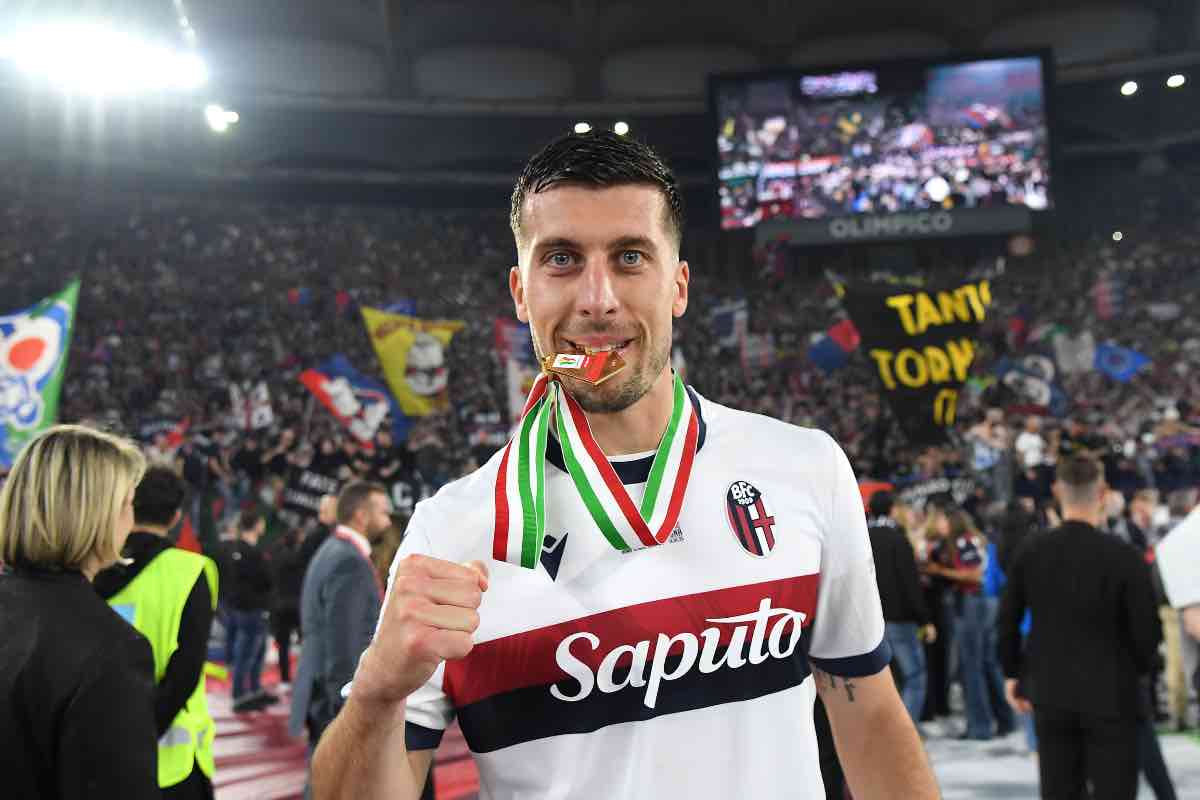 Nicolò Casale con la medaglia della Coppa Italia