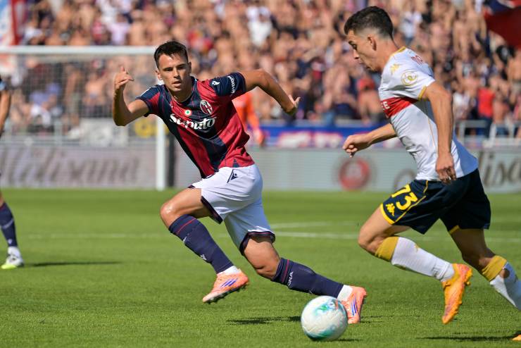 Nikola Moro rincorre un avversario