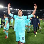 Moro esulta a fine partita