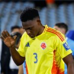 Jhon Lucumi con la maglia della Colombia