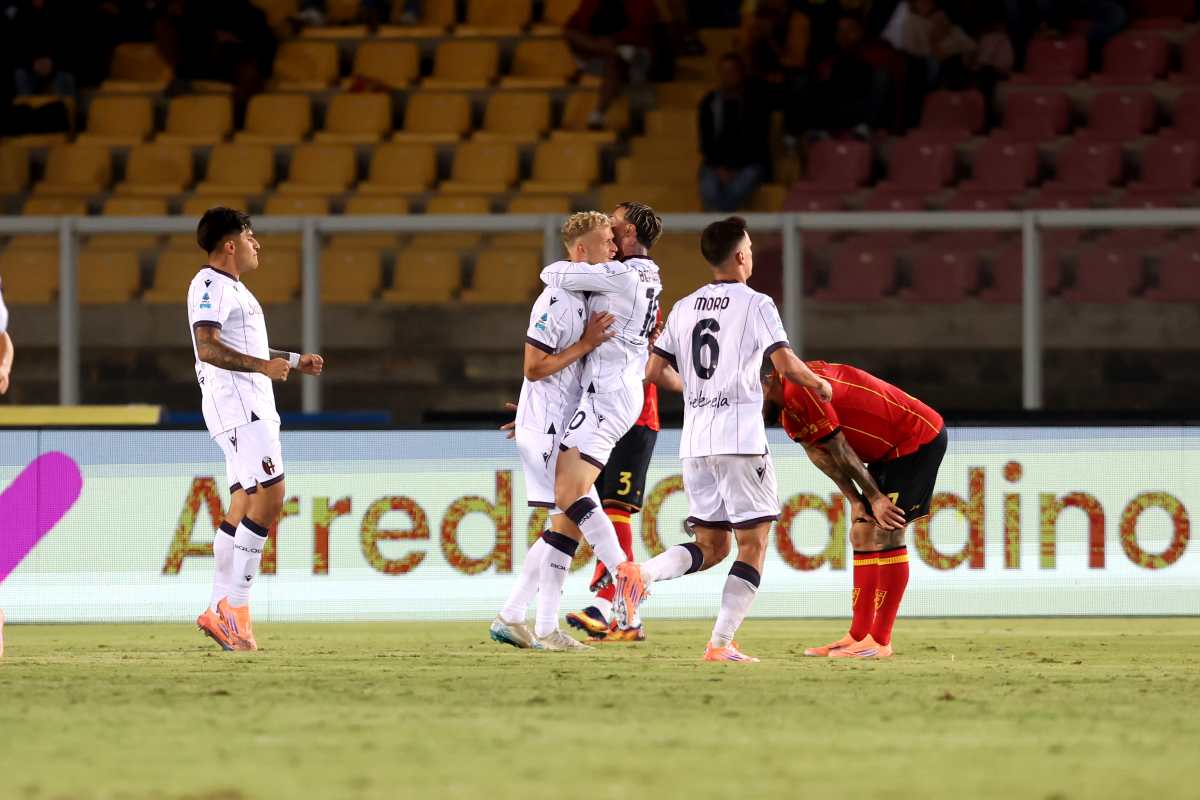 Odgaard nell'azione del gol