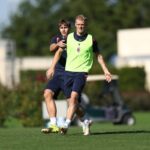 Odgaard in allenamento