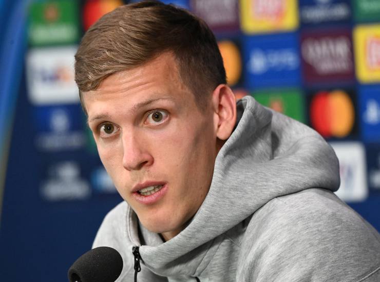 Dani Olmo in conferenza stampa