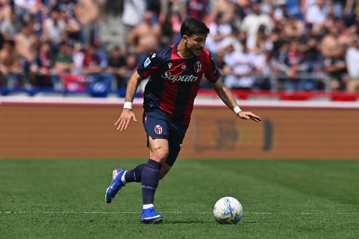 MAY 03: Riccardo Orsolini of Bologna FC during the Serie A match between Bologna FC 1909 and Cagliari Calcio at Renato Dall'Ara Stadium on May 03, 2026 in Bologna, Italy.