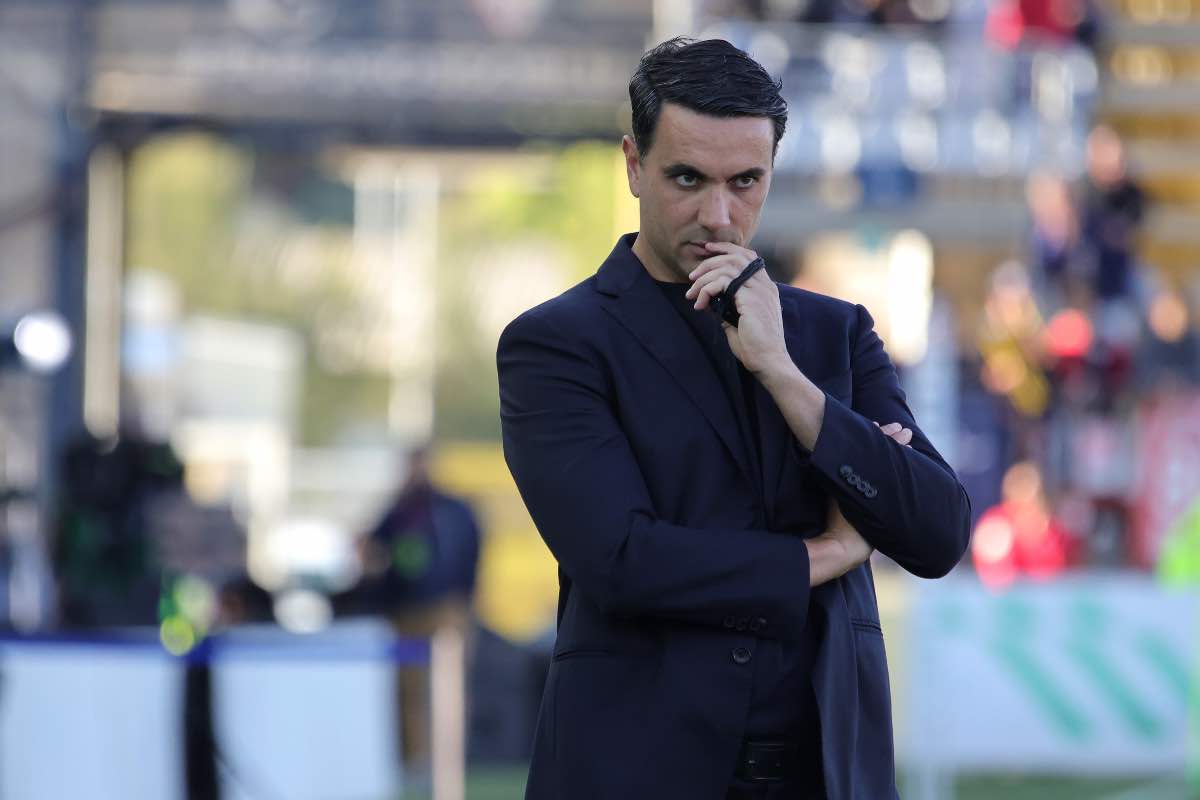 Raffaele Palladino durante Cagliari-Atalanta (aprile 2026)