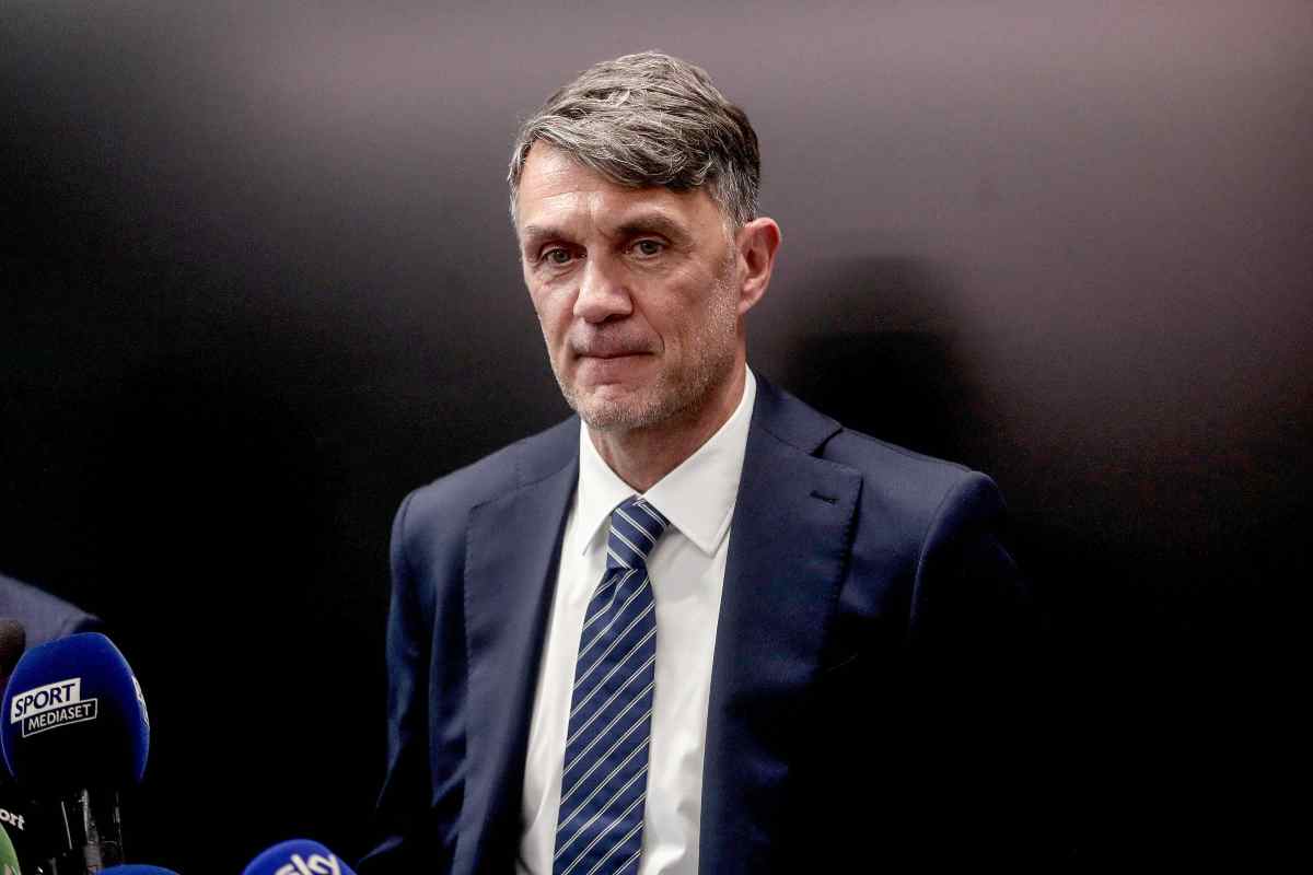 Paolo Maldini in primo piano
