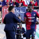 Mendy esulta dopo il gol