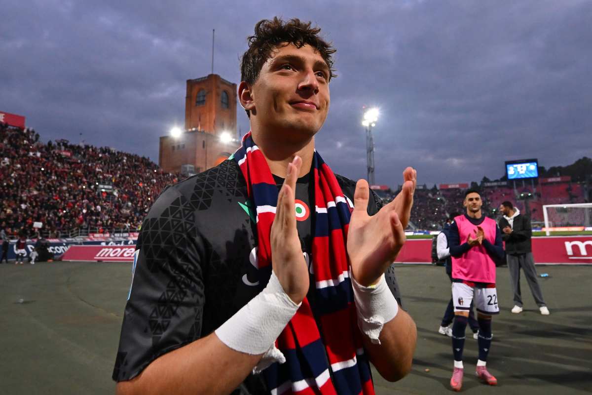 Massimo Pessina of Bologna FC during the Serie A match between Bologna FC 1909 and SSC Napoli at Renato Dall'Ara Stadium on November 09, 2025 in Bologna, Italy.
