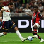 Pierotti in azione contro il Milan