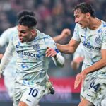 Esposito durante l'esultanza