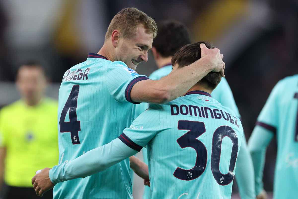 Pobega e Dominguez durante Udinese-Bologna