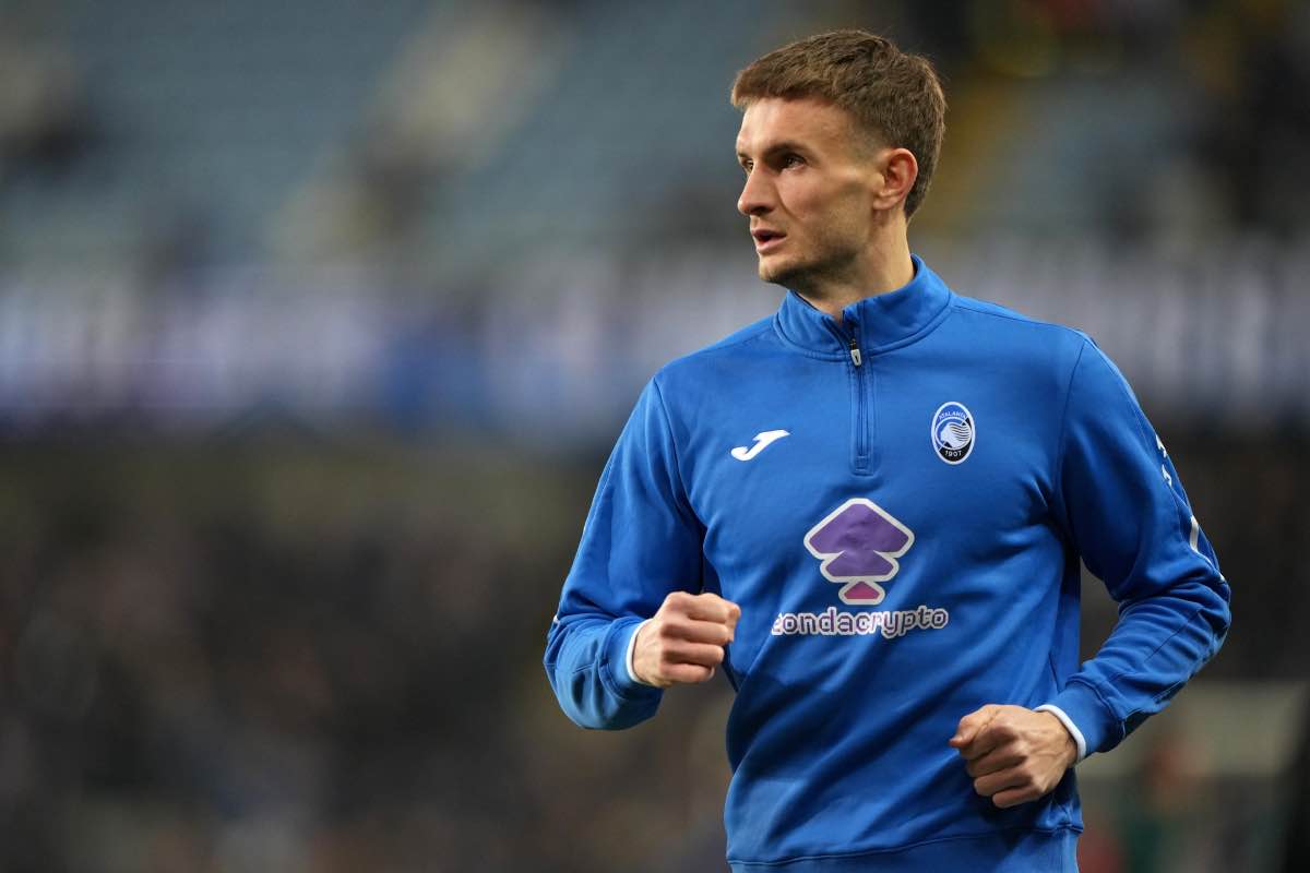 Stefan Posch nel pre-partita di Club Bruges-Atalanta